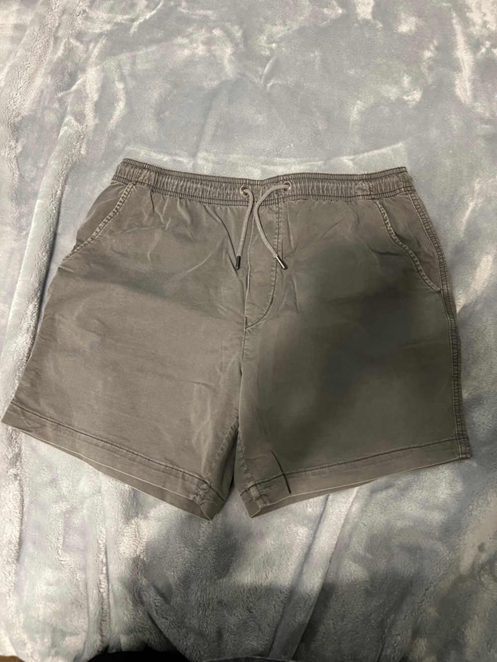 American Eagle Outfitters Olive Gray Elastic Waist Shorts